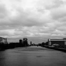 Built structure against cloudy sky