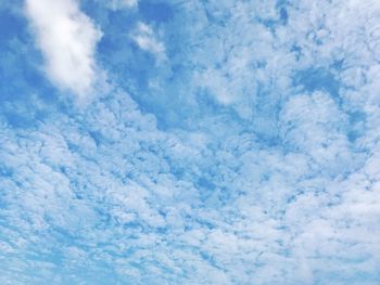 Low angle view of clouds in sky