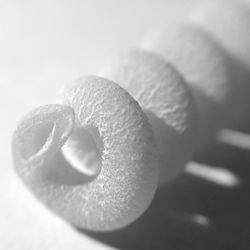 Close-up of apple over white background