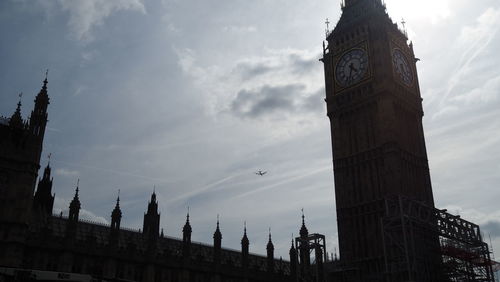 Low angle view of buildings against sky