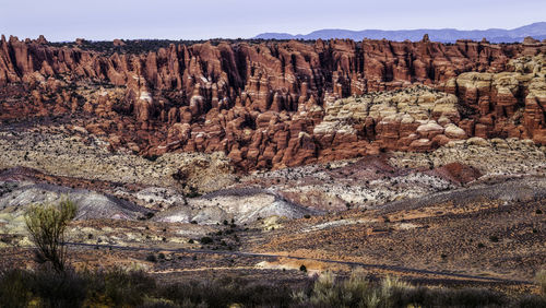 View of rock formations