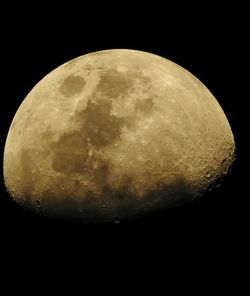 Low angle view of moon in sky