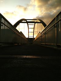 View of bridge against sky during sunset
