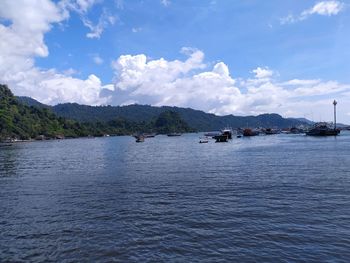 Scenic view of sea against sky