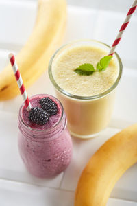 Close-up of drink on table