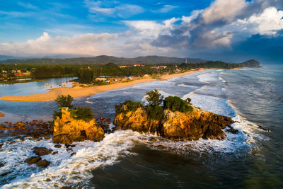 Scenic view of sea against sky