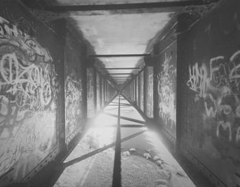 Graffiti on tunnel