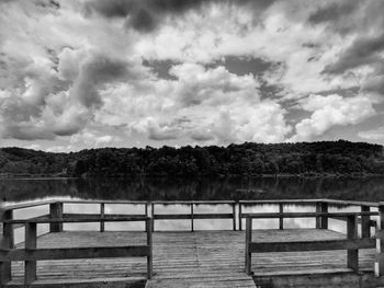 Scenic view of landscape against cloudy sky