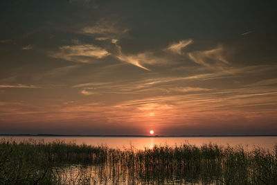 Sunset - lake müritz 