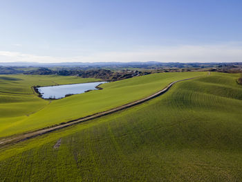 Scenic view of landscape against sky