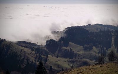 Panoramic view of landscape against sky