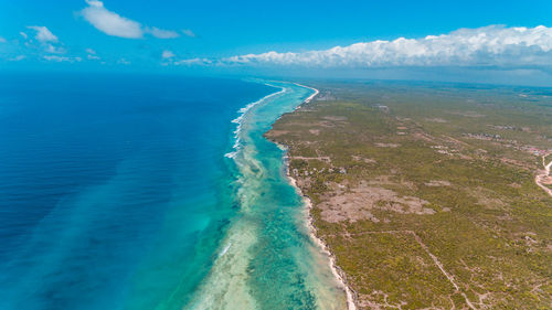 Aerial view of beach