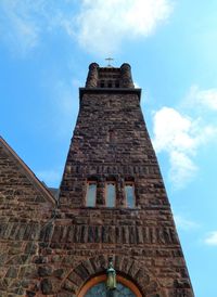 Low angle view of a clock tower