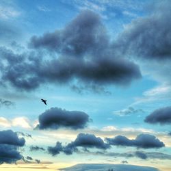 Low angle view of cloudy sky