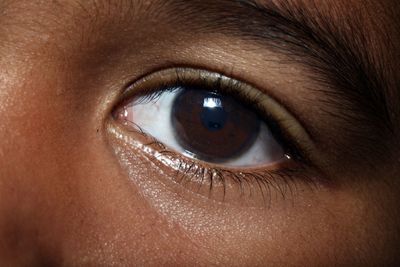 Close-up portrait of human eye