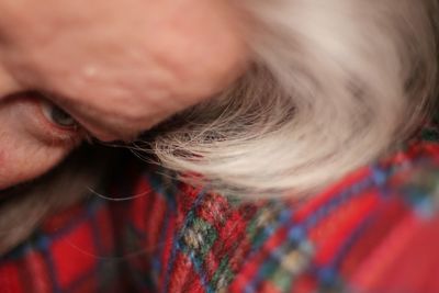 Close-up of thoughtful woman looking away