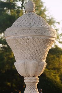 Close-up of sculpture