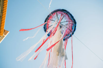 Low angle view of ferris wheel