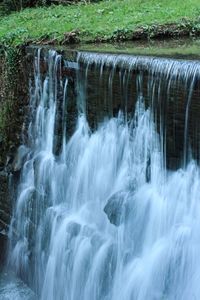 Scenic view of waterfall