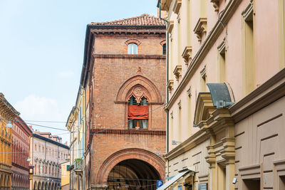 Low angle view of historic building against sky