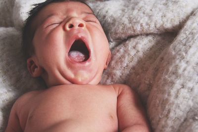 Close-up of baby boy