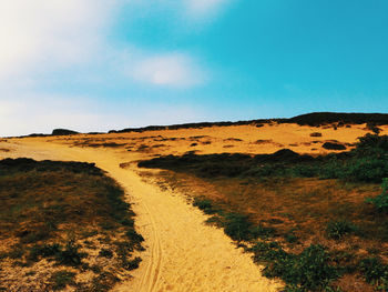 Scenic view of landscape against sky