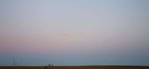 Low angle view of sky at sunset