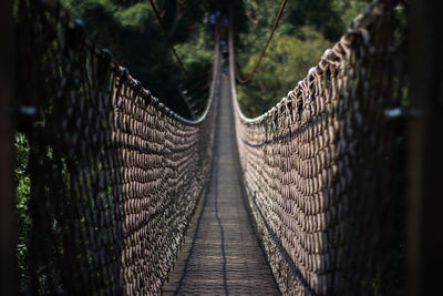 Footbridge on footpath