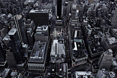 High angle view of cityscape