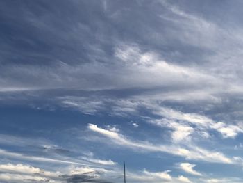 Low angle view of clouds in sky