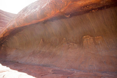 View of rock formations