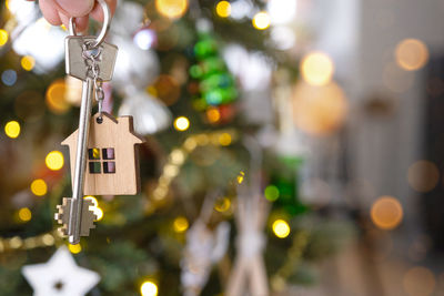 Close-up of christmas decorations