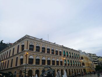 Low angle view of historical building