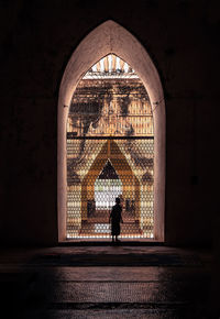 Person in temple