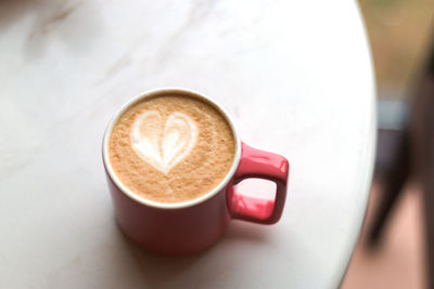 Close-up of coffee on table