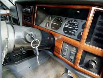 Close-up of vintage car