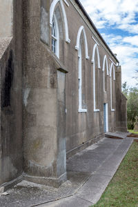 Exterior of temple against sky