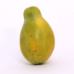 Close-up of apple against white background