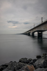 The big belt bridge in denmark