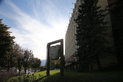 Low angle view of building against sky