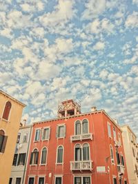 Low angle view of building against sky