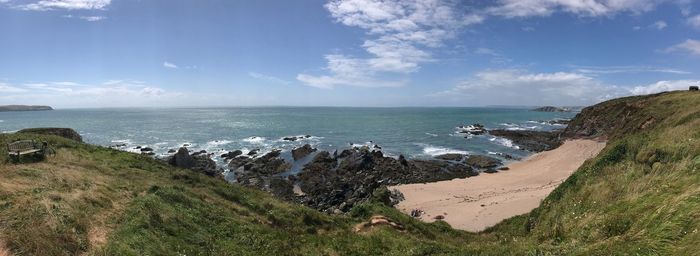 Scenic view of sea against sky