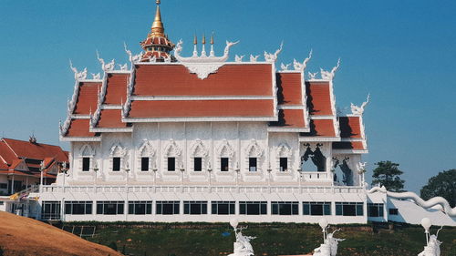 Exterior of building against clear sky