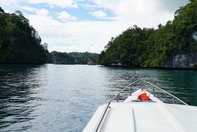 Scenic view of river against sky