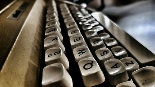 Close-up of computer keyboard