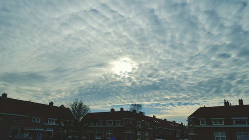 Low angle view of residential buildings against sky