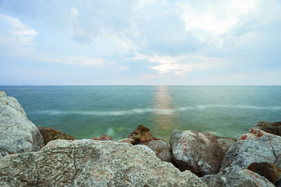 Scenic view of sea against sky