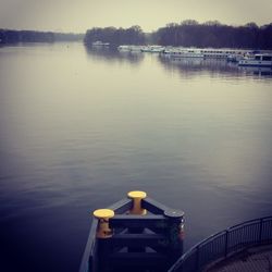 Boats in river