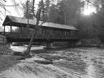 Built structure with trees in background