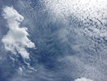 Low angle view of clouds in sky